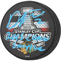 Duncan Keith Chicago Blackhawks Autographed 2015 Stanley Cup Champions Hockey Puck with "2015 Conn Smythe" Inscription