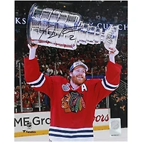 Duncan Keith Chicago Blackhawks Autographed 8" x 10" 2015 Stanley Cup Champions Raising Cup Photograph