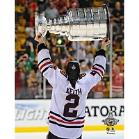 Duncan Keith Chicago Blackhawks Unsigned 2013 Stanley Cup Champions Raising Photograph
