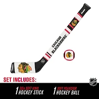 Franklin Sports Chicago Blackhawks Soft Sport Hockey Set