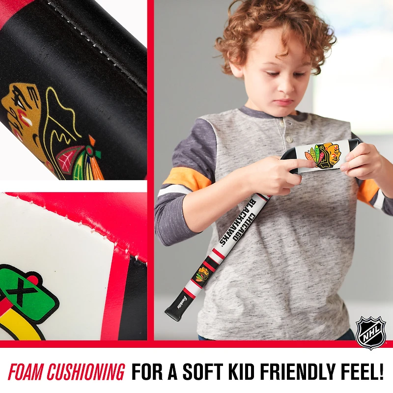 Ensemble de hockey souple Franklin Sports Chicago Blackhawks