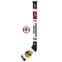 Franklin Sports Chicago Blackhawks Soft Sport Hockey Set