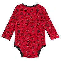 Infant Red Chicago Blackhawks Dynamic Defender Long Sleeve Bodysuit