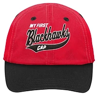 Casquette souple et souple My First Tail Sweep des Chicago Blackhawks pour bébé rouge