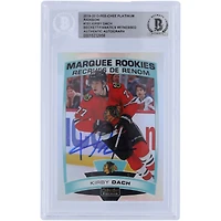 Carte de recrue authentifiée signée Kirby Dach Chicago Blackhawks 2019-20 Upper Deck O-Pee-Chee Platinum Marquee Rookies Rainbow #151 Beckett Fanatics