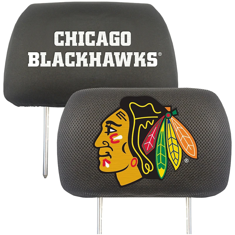 Housse d'appuie-tête de voiture Logo Brands Chicago Blackhawks