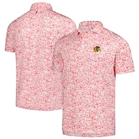 Polo Slapshot pour hommes Johnnie-O rouge/blanc des Blackhawks de Chicago
