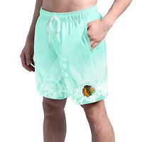 Short de bain pour homme Margaritaville Mint Chicago Blackhawks Lagoon Fiesta