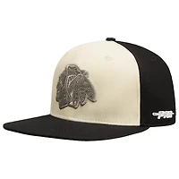 Casquette Snapback en French Terry Pro Standard pour homme, couleur crème, Chicago Blackhawks