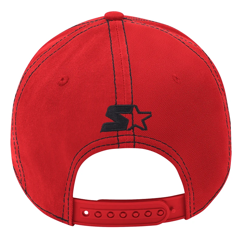 Casquette ajustable incurvée Starfit Starter Red Chicago Blackhawks Sphere II pour homme
