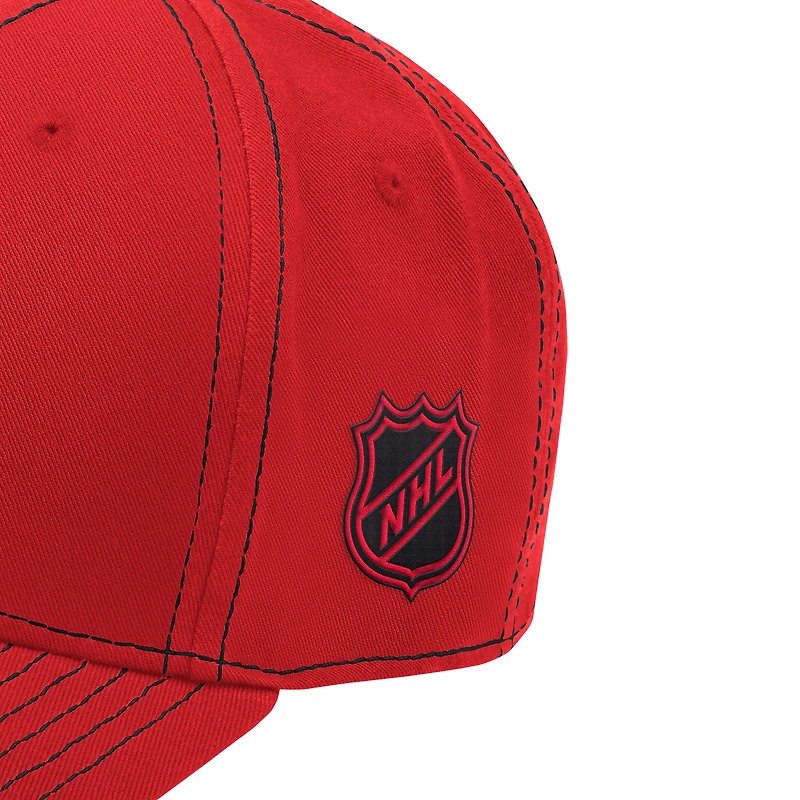 Casquette ajustable incurvée Starfit Starter Red Chicago Blackhawks Sphere II pour homme