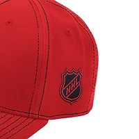 Men's Starter  Red Chicago Blackhawks Sphere II Curved Starfit Adjustable Hat