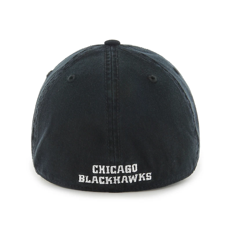 Casquette '47 Black Chicago Blackhawks Classic Franchise Flex pour hommes