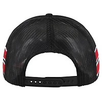 Casquette de camionneur snapback à rayures latérales '47 noire des Chicago Blackhawks pour hommes