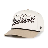 Men's '47  Natural/Tan Chicago Blackhawks Neutral Terrain Hitch Rope Adjustable Hat