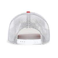 Casquette trucker ajustable Chicago Blackhawks Beach Side rouge et blanche n° 47 pour homme