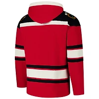 Sweat à capuche rouge '47 pour homme des Chicago Blackhawks Superior Lacer
