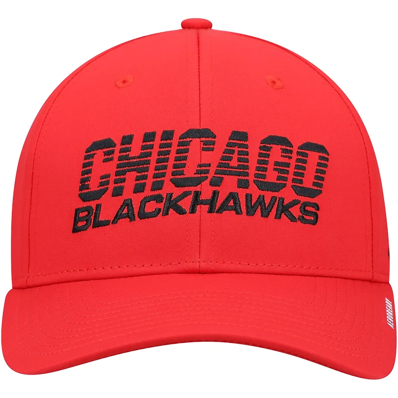 Men's adidas Red Chicago Blackhawks 2021 Locker Room AEROREADY Flex Hat
