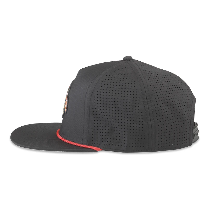 Men's American Needle  Black Chicago Blackhawks Buxton Pro Tech Adjustable Hat
