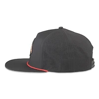 Men's American Needle  Black Chicago Blackhawks Buxton Pro Tech Adjustable Hat