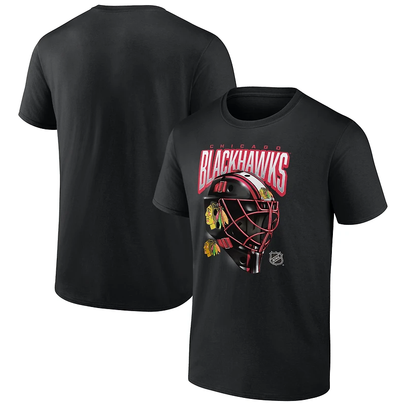 Men's  Black Chicago Blackhawks Penalty Box T-Shirt