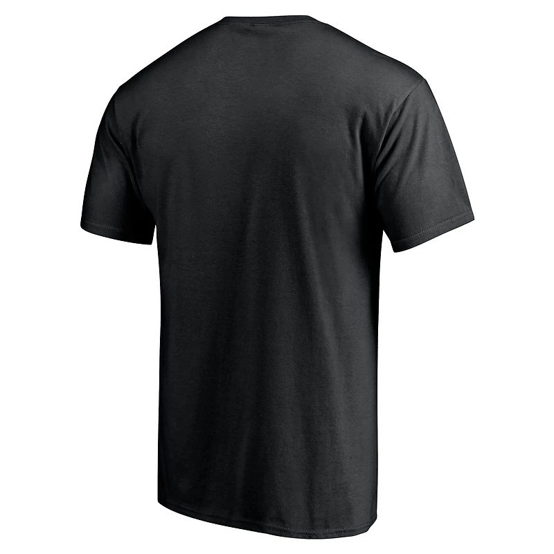 T-shirt noir pour homme avec arche de la victoire des Blackhawks Chicago