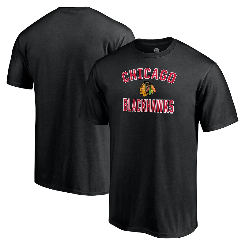 Men's Red Chicago Blackhawks Victory Arch T-Shirt