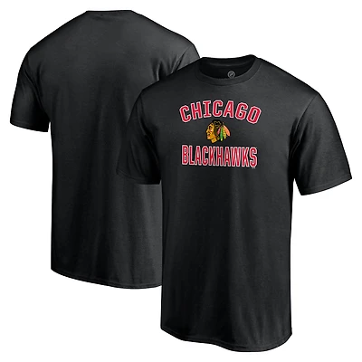 Men's Red Chicago Blackhawks Victory Arch T-Shirt