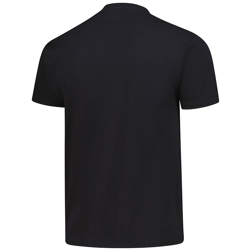 T-shirt noir avec logo principal des Blackhawks de Chicago pour homme