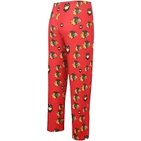 Men's Concepts Sport Red Chicago Blackhawks Gauge Allover Print Knit Sleep Pants