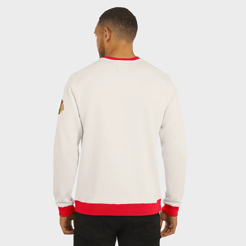 Sweat-shirt colorblock crème pour homme de la collection Darius Rucker Fanatics, Chicago Blackhawks