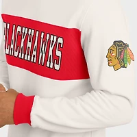 Sweat-shirt colorblock crème pour homme de la collection Darius Rucker Fanatics, Chicago Blackhawks