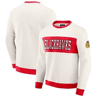 Sweat-shirt colorblock crème pour homme de la collection Darius Rucker Fanatics, Chicago Blackhawks