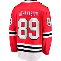 Men's Fanatics Andreas Athanasiou Red Chicago Blackhawks Home Breakaway Jersey