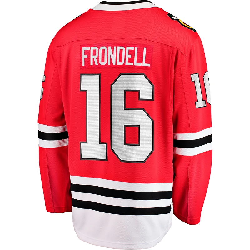 Men's Fanatics Anton Frondell Red Chicago Blackhawks Breakaway Jersey