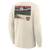 T-shirt à manches longues Fanatics beige pour homme, Centennial Legacy des Blackhawks de Chicago