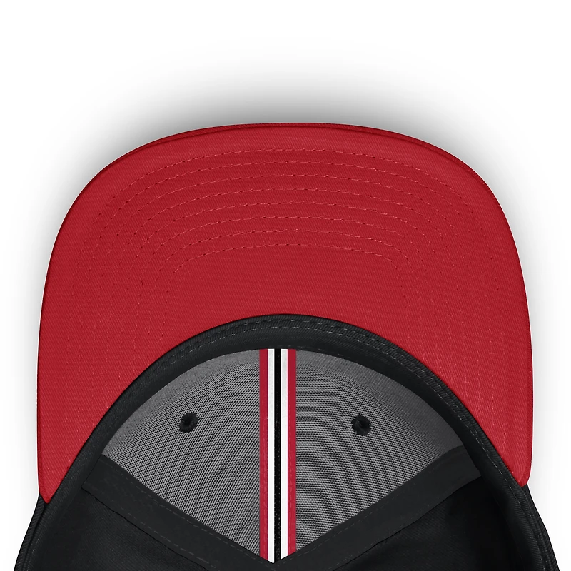 Casquette Flex Fit noire et rouge Chicago Blackhawks pour homme de Fanatics
