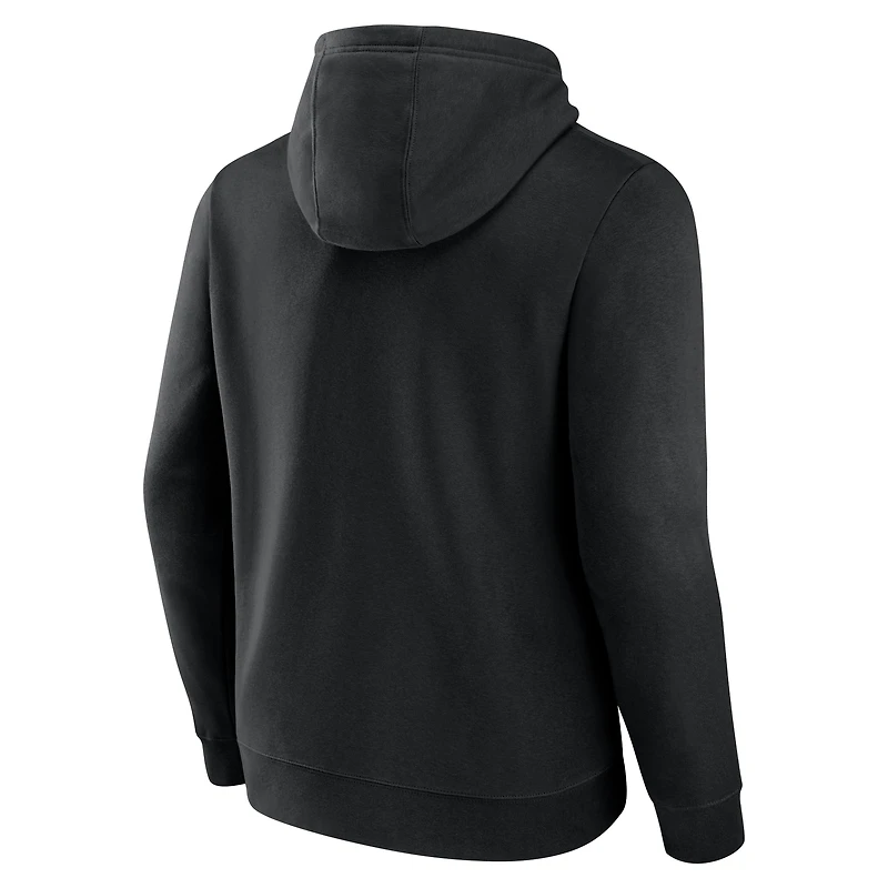 Men's Fanatics  Black Chicago Blackhawks Authentic Pro Core Secondary Fleece Pullover Hoodie