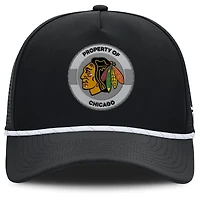 Casquette ajustable authentique Pro Rink des Blackhawks de Chicago pour homme, noire, Fanatics