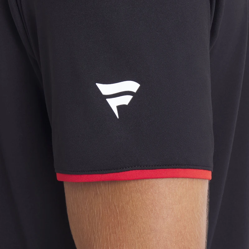 Men's Fanatics Black Chicago Blackhawks Authentic Pro Rink Raglan Polo