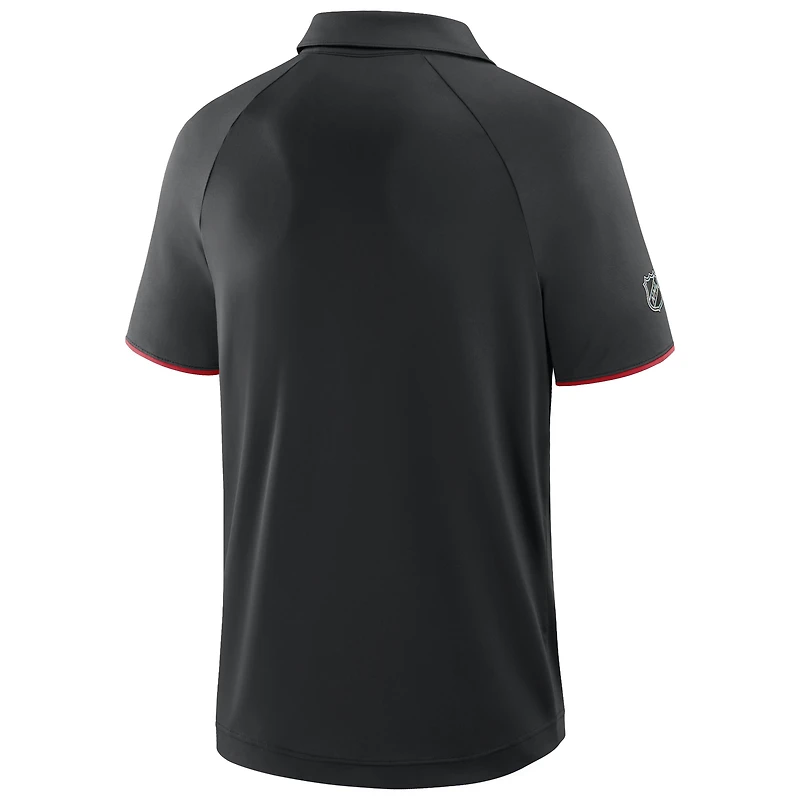 Polo raglan authentique Pro Rink des Blackhawks de Chicago Fanatics pour homme