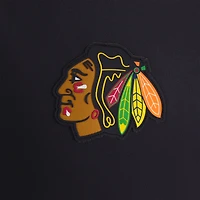 Men's Fanatics Black Chicago Blackhawks Authentic Pro Rink Raglan Quarter-Zip Pullover