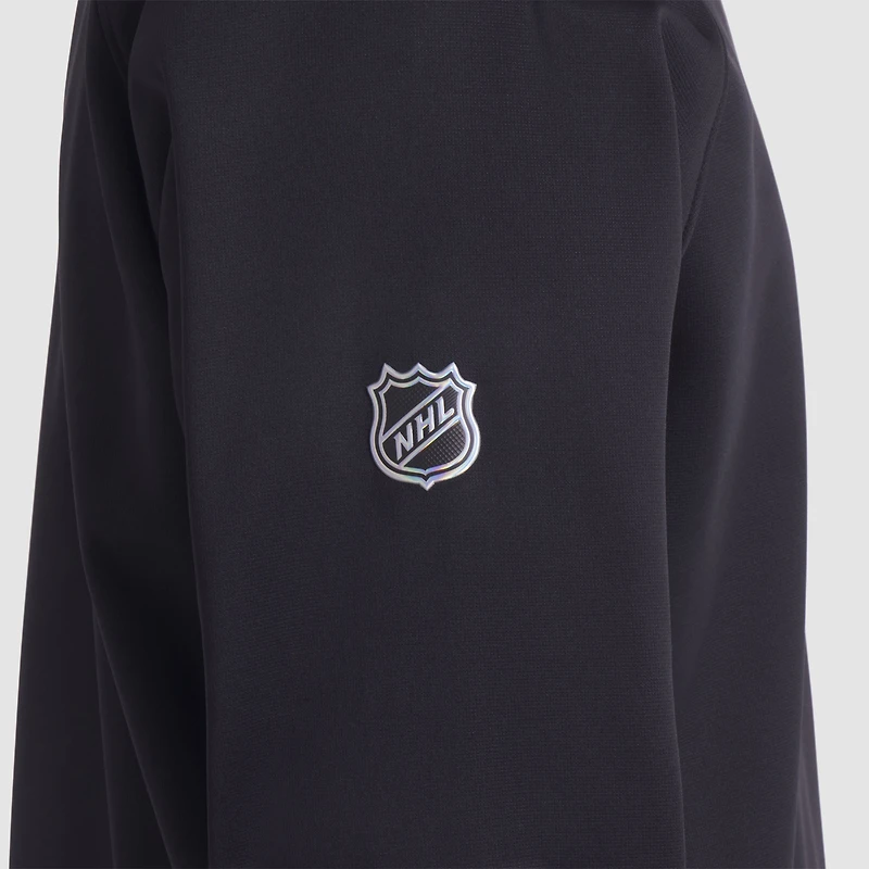 Men's Fanatics Black Chicago Blackhawks Authentic Pro Rink Raglan Quarter-Zip Pullover