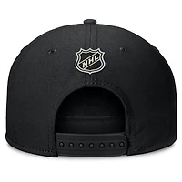 Men's Fanatics Black Chicago Blackhawks Authentic Pro Rink Team Code Snapback Hat