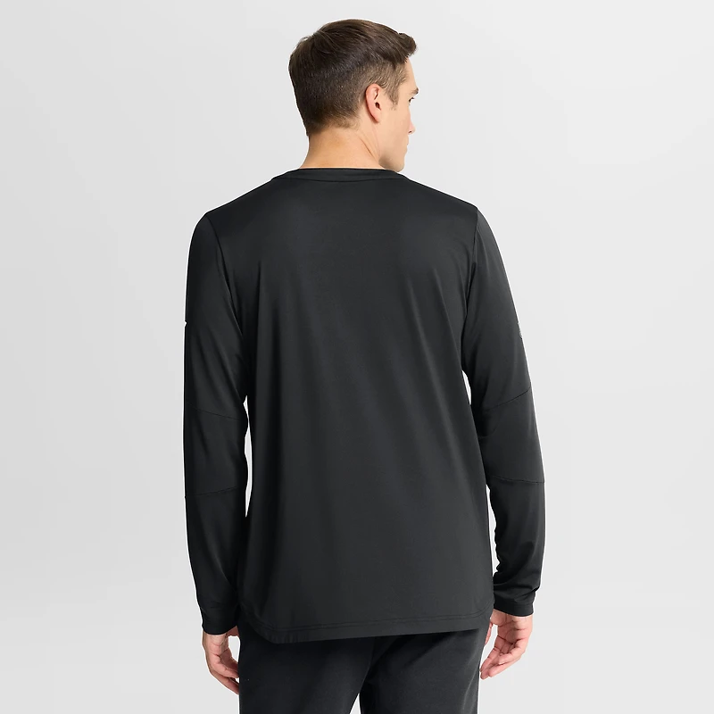 Men's Fanatics Black Chicago Blackhawks Authentic Pro Rink Tech Long Sleeve T-Shirt
