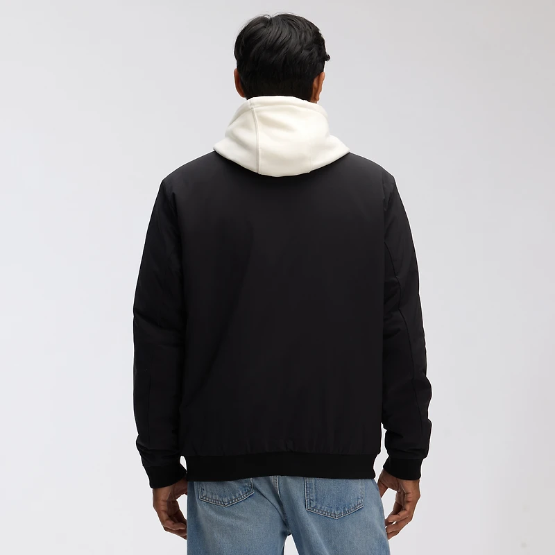 Men's Fanatics Black Chicago Blackhawks Authentic Pro Road Lightweight Full-Zip Bomber Jacket