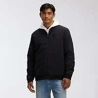 Men's Fanatics Black Chicago Blackhawks Authentic Pro Road Lightweight Full-Zip Bomber Jacket