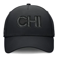 Men's Fanatics Black Chicago Blackhawks Authentic Pro Road Team Code Flex Hat