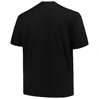 Men's Fanatics Black Chicago Blackhawks Big & Tall Wordmark T-Shirt