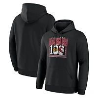 Sweat à capuche en polaire noir Fanatics des Chicago Blackhawks Centennial Legacy pour homme